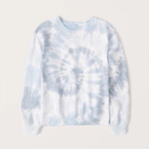 Abercrombie & Fitch Blue Tie Dye Sweatshirt